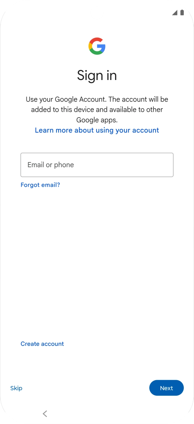 Follow the instructions on the screen to finish the activation.