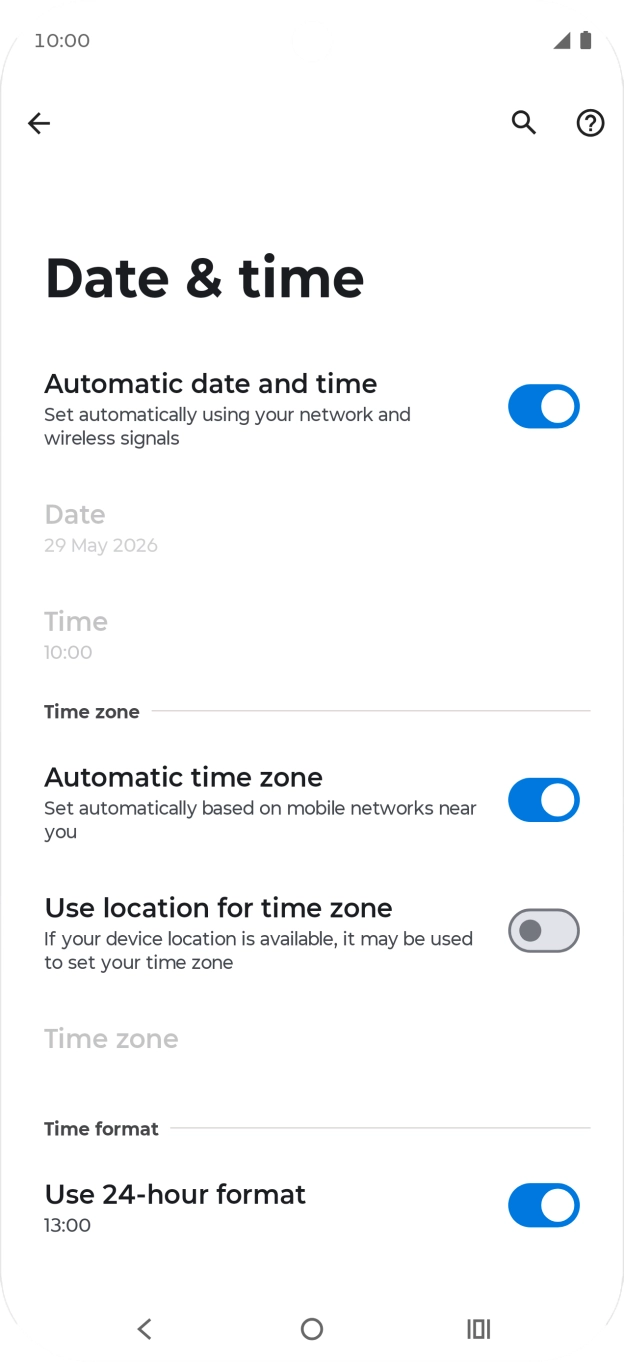 Press the Home key to return to the home screen.