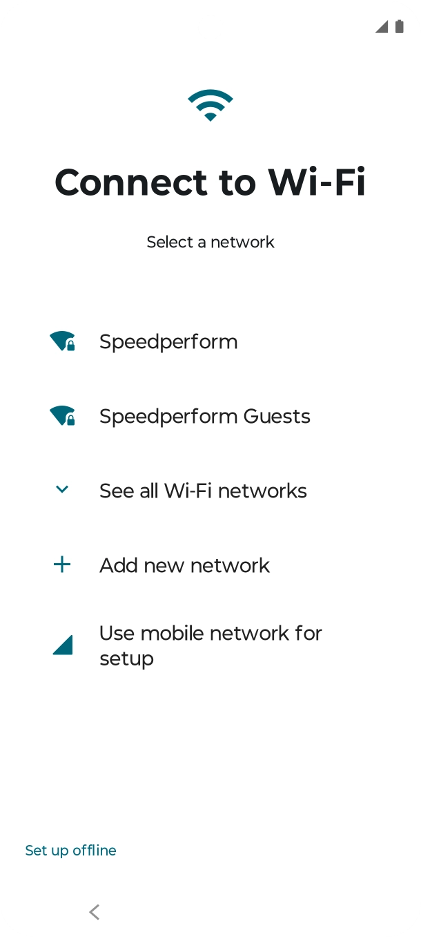 Press the required Wi-Fi network. Press the required Wi-Fi network.