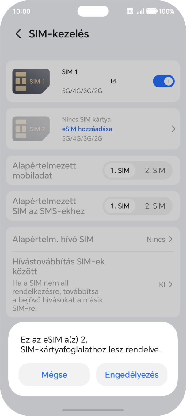 Válaszd az Engedélyezés lehetőséget.