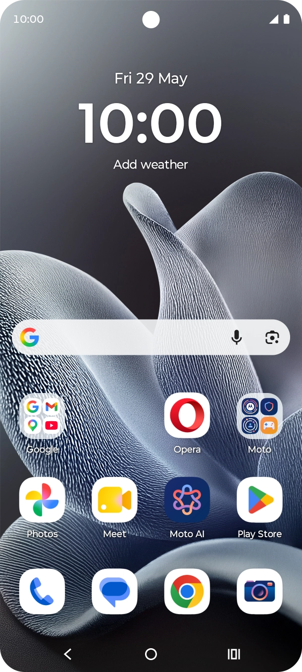 Slide two fingers downwards starting from the top of the screen.
