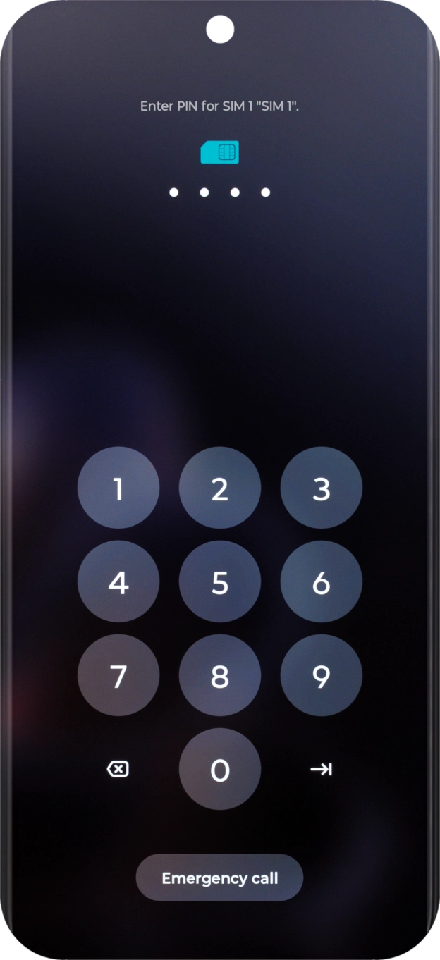 If you're asked to key in your PIN, do so and press arrow right.