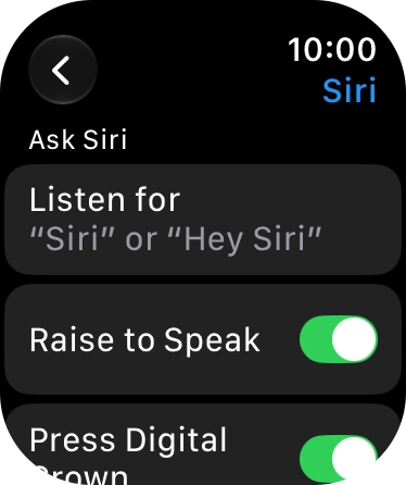 Press Listen for.