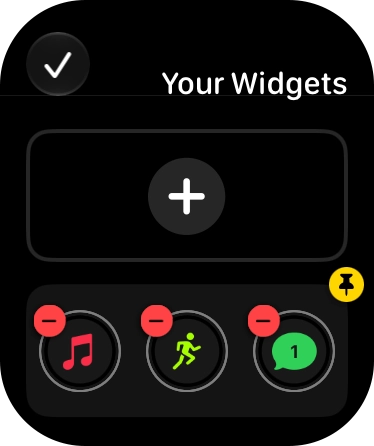 Press the confirm icon.