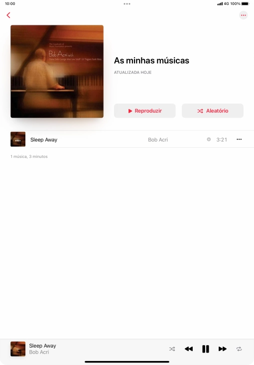 Prima o título da música.