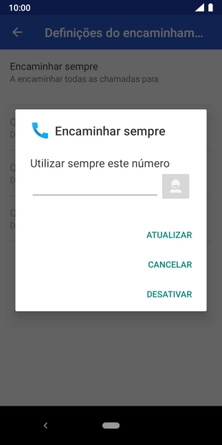 Prima DESATIVAR.