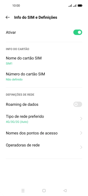 Prima Nomes dos pontos de acceso.
