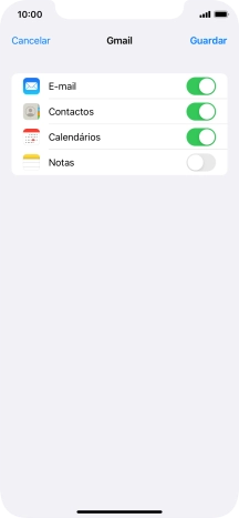 Se o ecrã mostrar esta imagem, a sua conta foi identificada e configurada automaticamente. Siga as indicações no ecrã para introduzir informações adicionais e concluir a configuração.