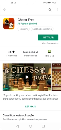 Prima INSTALAR e siga as indicações no ecrã para instalar a app.