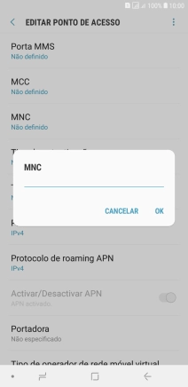 Introduza 01 e prima OK.