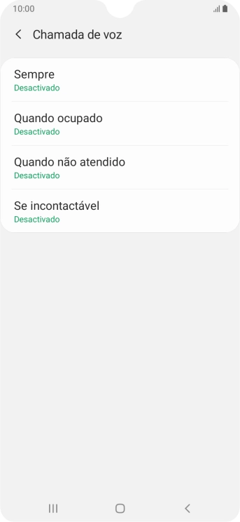 Prima a tecla de início para terminar e voltar ao ecrã inicial.