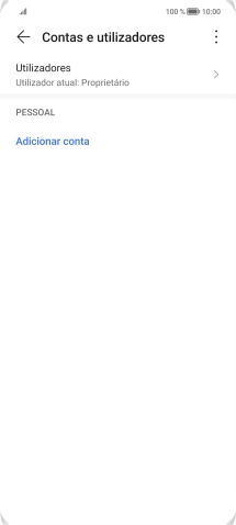 Prima Adicionar conta.