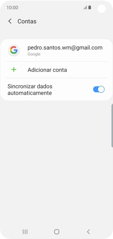 Prima Adicionar conta.