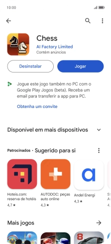 Para voltar ao ecrã inicial, deslize o dedo de baixo para cima a partir da base do ecrã.