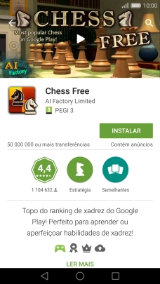 Prima INSTALAR e siga as indicações no ecrã para instalar a app.