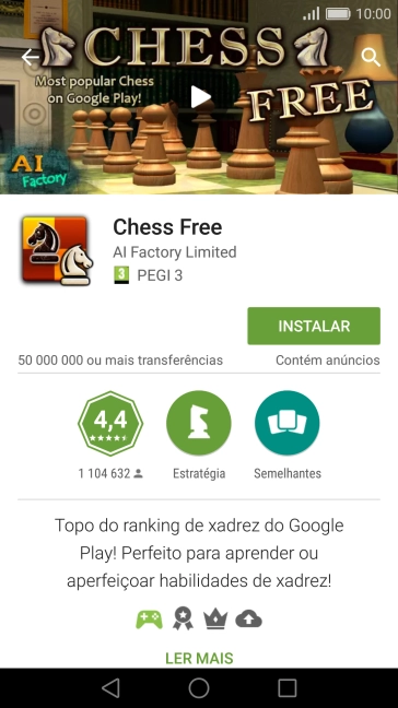 Prima INSTALAR e siga as indicações no ecrã para instalar a app.