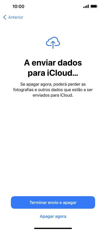Prima Apagar agora.