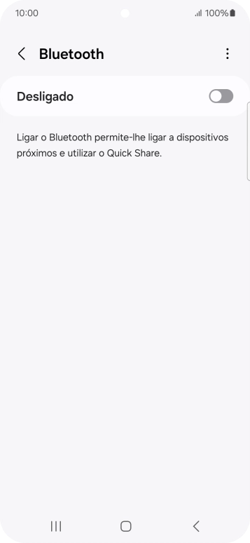 Prima o indicador para ativar a função.