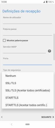 Prima Nenhum para desativar a função.
