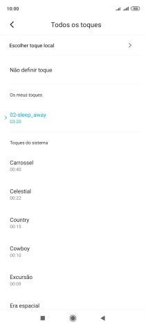 Prima a tecla de início para terminar e voltar ao ecrã inicial.