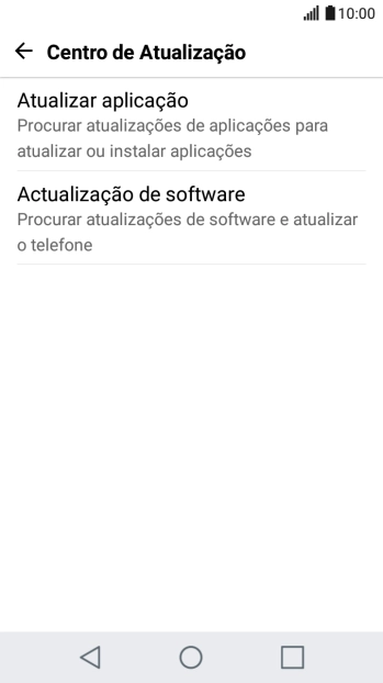 Prima Actualização de software.