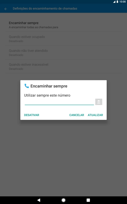 Prima DESATIVAR.