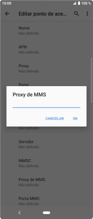 Introduza iproxy.vodafone.pt e prima OK.