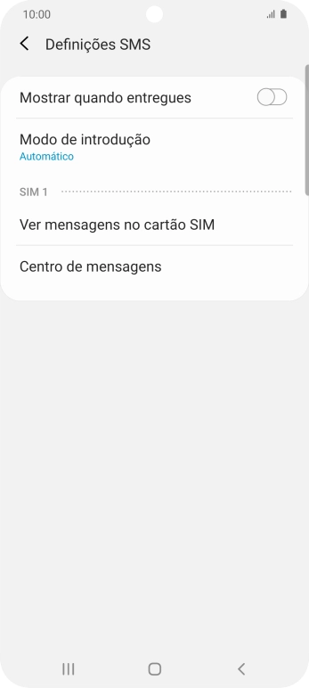 Prima Centro de mensagens.