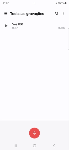 Crie uma nova gravação ou abra uma gravação guardada previamente.