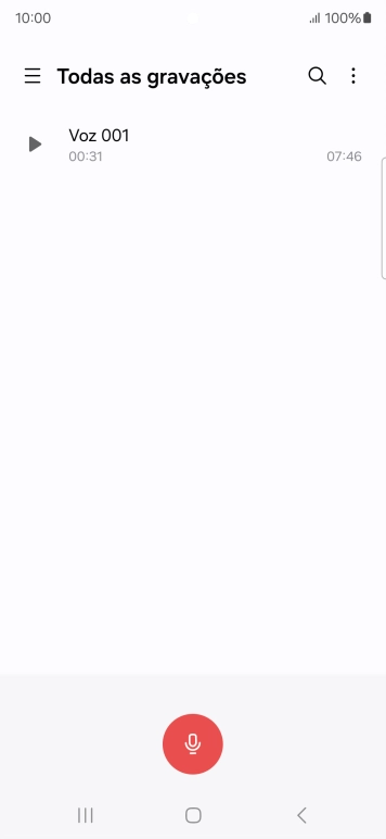 Crie uma nova gravação ou abra uma gravação guardada previamente.