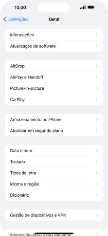 Prima Data e hora.