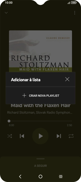 Prima CRIAR NOVA PLAYLIST.