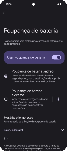 Para voltar ao ecrã inicial, deslize o dedo de baixo para cima a partir da base do ecrã.