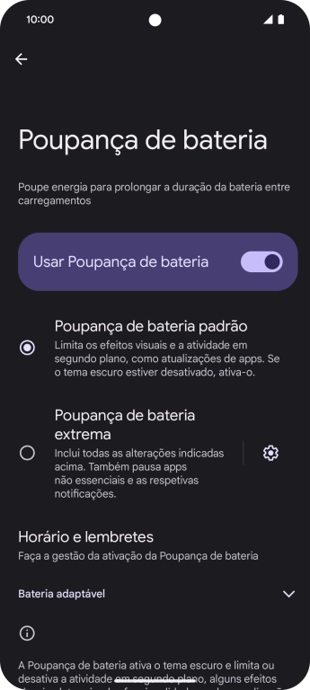 Para voltar ao ecrã inicial, deslize o dedo de baixo para cima a partir da base do ecrã.