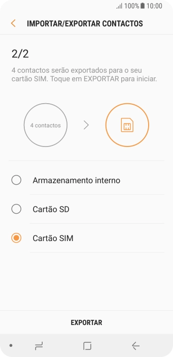 Prima EXPORTAR.