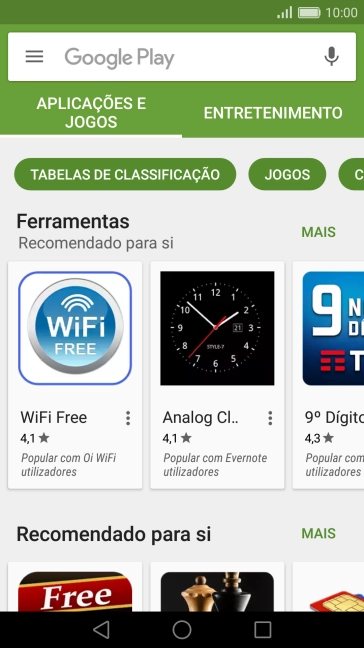 Prima a caixa de pesquisa.