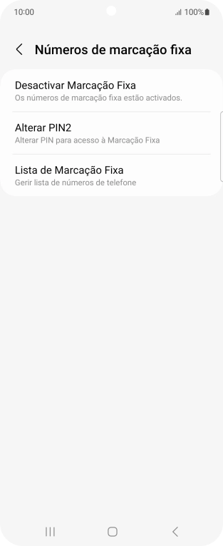 Prima Desactivar Marcação Fixa.