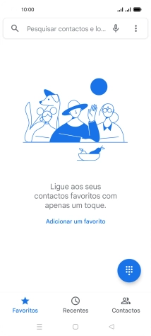 Prima o ícone de menu.