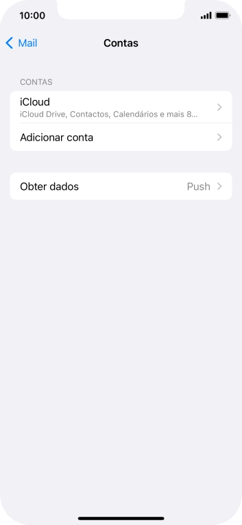 Prima Adicionar conta.