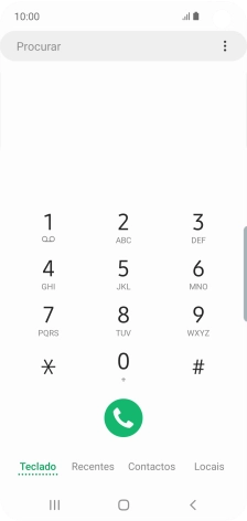 Prima o ícone de menu.