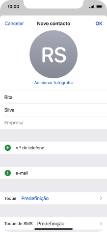 Prima n.º de telefone.