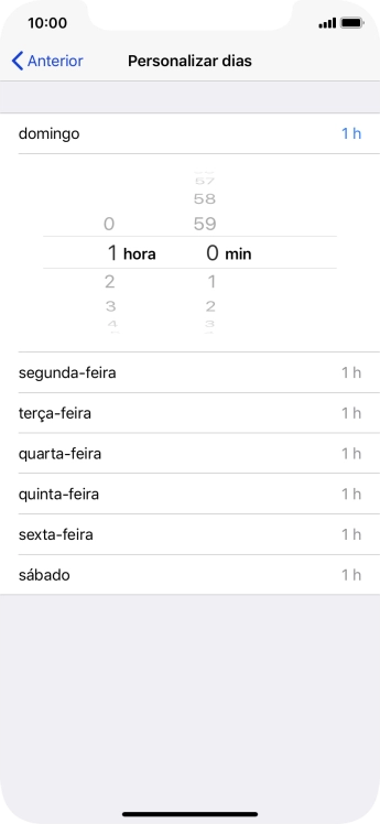 Escolha o período pretendido.
