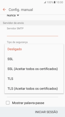 Prima Desligado para desativar a função.