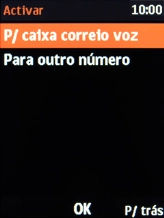 Escolha P/ caixa correio voz.