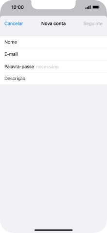 Prima Palavra-passe e introduza a password da sua conta de e-mail na Vodafone.