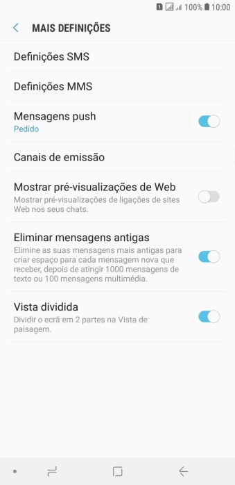 Prima Definições SMS.