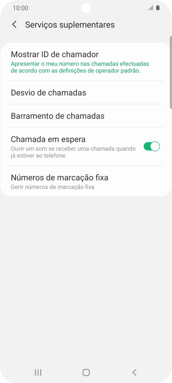 Prima Mostrar ID de chamador.