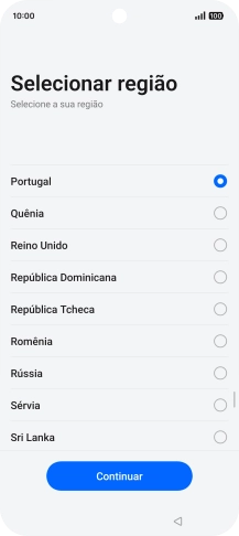 Prima o país pretendido.