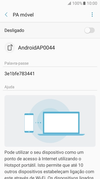 Prima o ícone de menu.