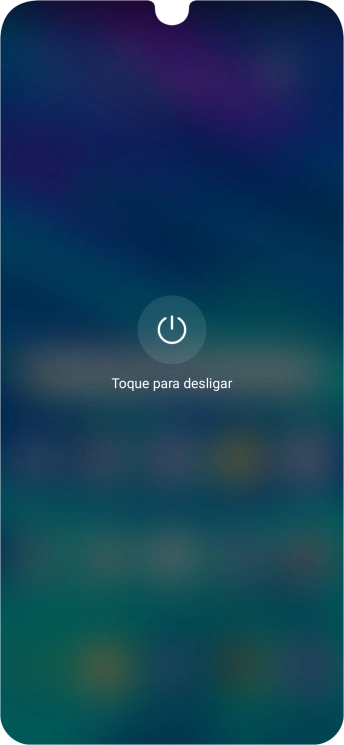 Prima Toque para desligar.